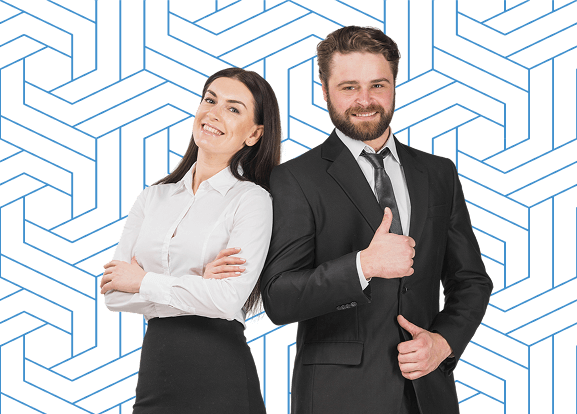 image with background pattern
