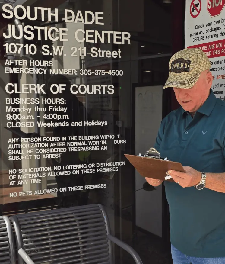cliff at the justice center